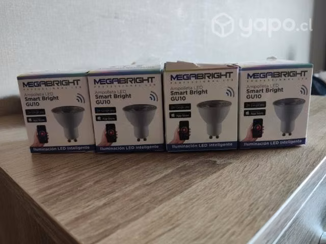 Pack 4 Ampolletas inteligentes GU10 Rgb