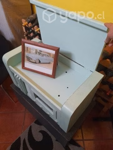 Radio antigua con baùl - Imagen 2