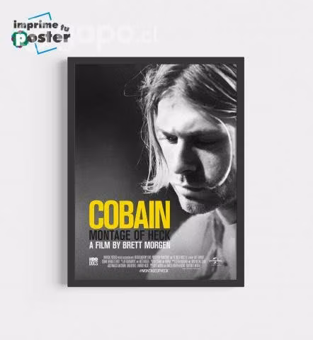 CUADRO DE KURT COBAIN 34x45cm llegar y colgar