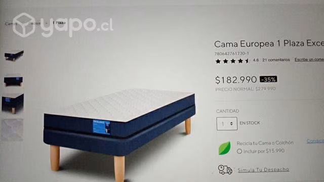 Cama 1 plaza