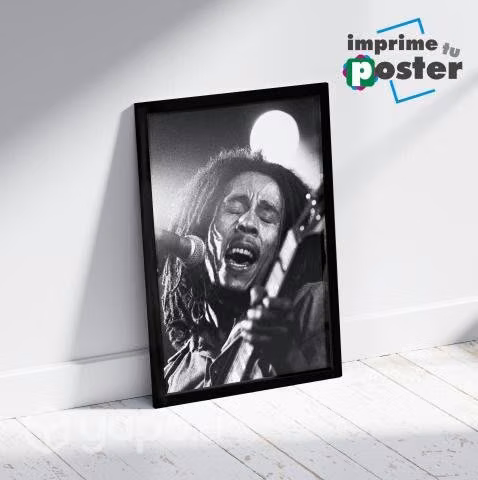 CUADRO DE BOB MARLEY 34x45cm llegar y colgar