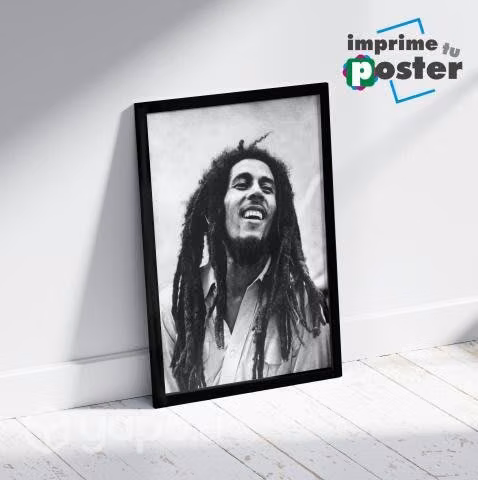 CUADRO DE BOB MARLEY 34x45cm llegar y colgar