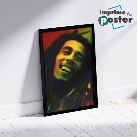 CUADRO DE BOB MARLEY 34x45cm llegar y colgar
