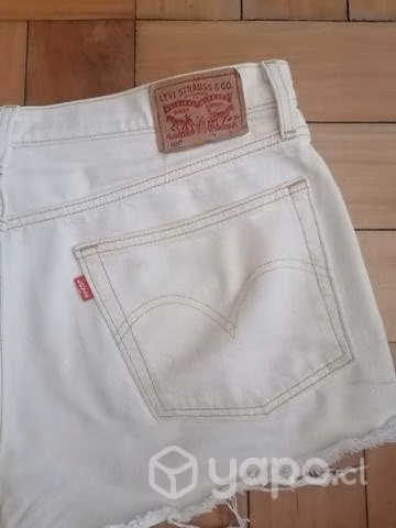 Shorts blancos Levis t 42 - Imagen 2