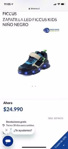 Zapatillas con luces Niño talla 23