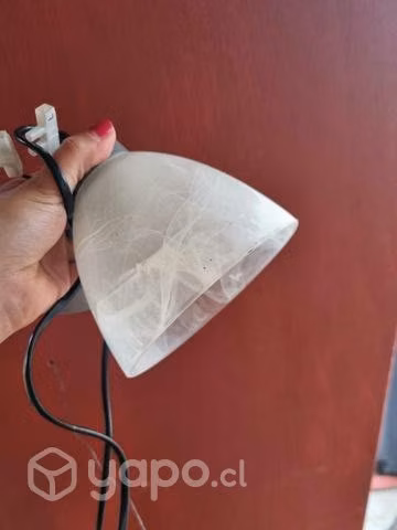2 lámparas de vidrio