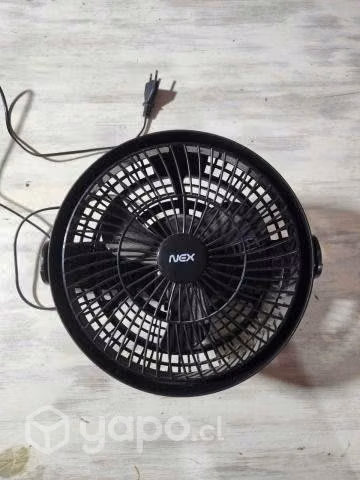 Ventilador De Mesa Nex Mini Box Negro 8'' - Imagen 2