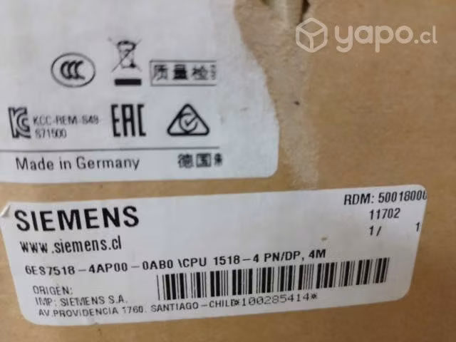 Cpu SIMATIC s7-1500