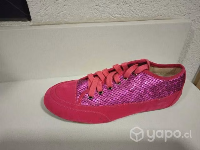 zapatillas color salmon