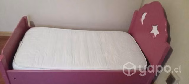 Cama transició mader@ con colchón.Se regala un cub - Imagen 2