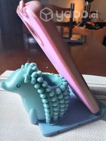 Arte en 3D. Sujetacelulares