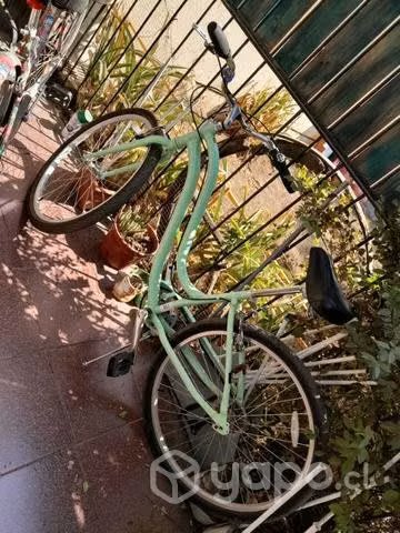 Bicicleta urbana parkside verde aro 27.5