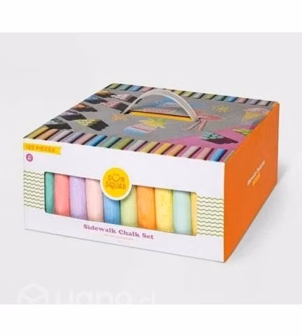 Caja 120 Tiza Tizas Grande Jumbo Colores Sidewalk