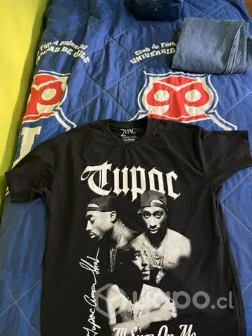 Polera pullybear de 2pac original - Imagen 3