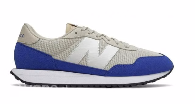 Zapatillas New Balance 237 Urbanas Gris Con Azul H