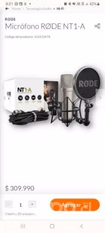Microfono rode nt1a