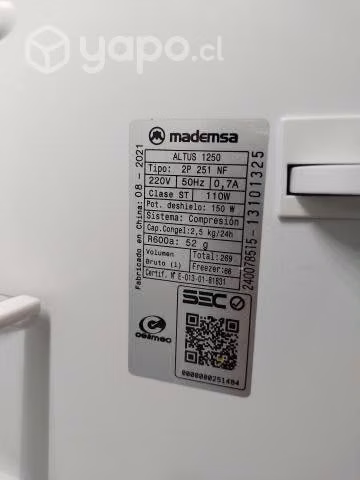 Refrigerador Madensa - Imagen 6