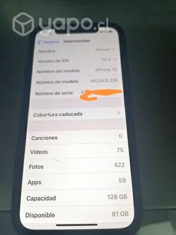 IPhone 12 128gb negro