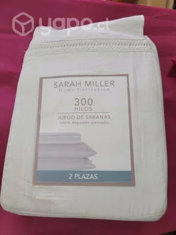 Sabanas de 300 hilos sarah miller 2 plazas