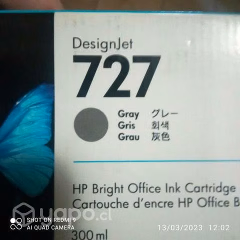Tintas HP 727 colores originales de 300ml - Imagen 2