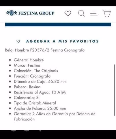 Reloj Festina F20376