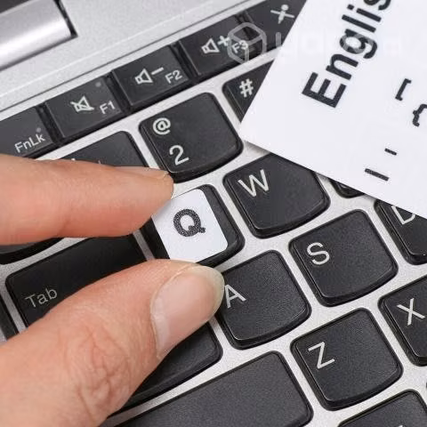 Pegatinas de teclado antideslizantes en español