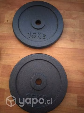 Discos preolimpicos de 15 Kg (par)