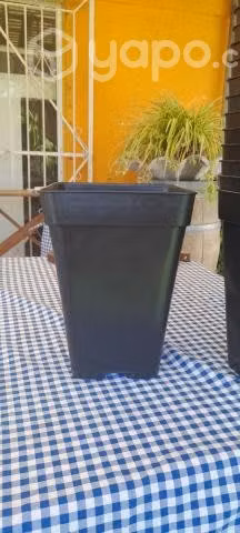 Maceteros cuadrados negros - Imagen 3