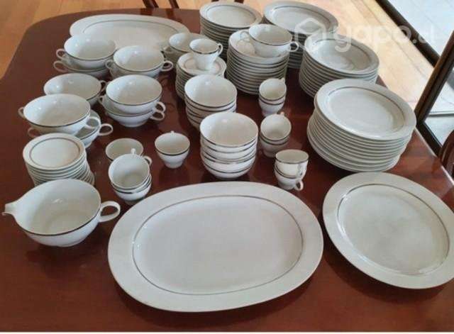 Thomas, Vajilla Antigua, Filete Plata, Impecable - Imagen 3