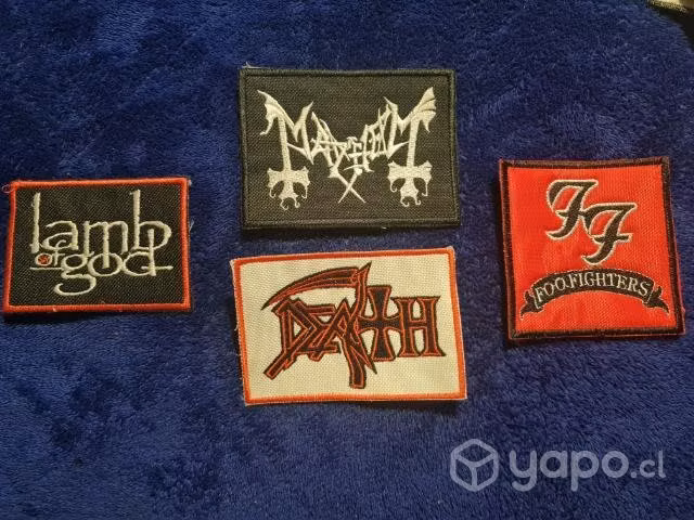 Parches de bandas de rock y metal