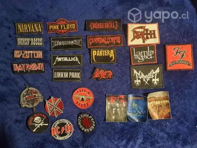 Parches de bandas de rock y metal