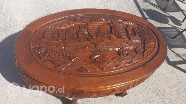 Mesa de Centro Tailandesa madera cedro tallada
