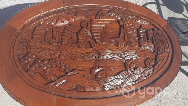 Mesa de Centro Tailandesa madera cedro tallada