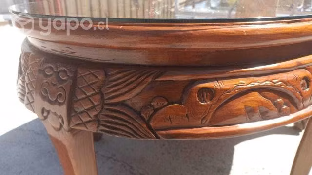 Mesa de Centro Tailandesa madera cedro tallada