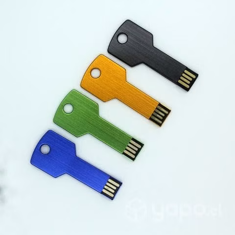 Pendrive de Llave metal colores 64 GB