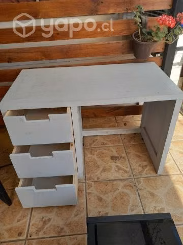 Escritorio de madera con 3 cajones grandes - Imagen 3