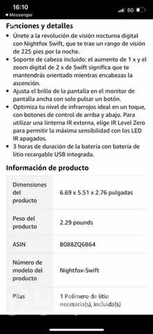 Lentes de visión nocturna