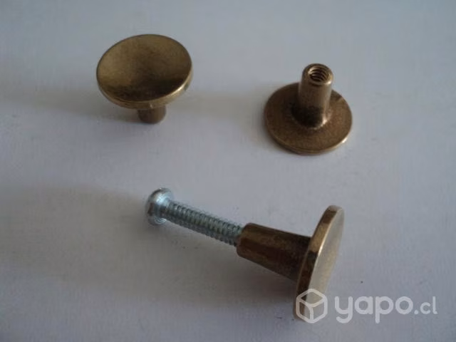 Jgo. 6 Tiradores Sónicos Pequeños De Bronce - Imagen 2