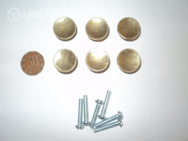 Jgo. 6 Tiradores Sónicos Pequeños De Bronce