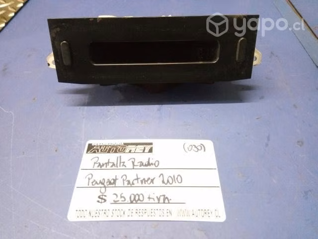 Pantalla radio Peugeot partner 2007 al 2012