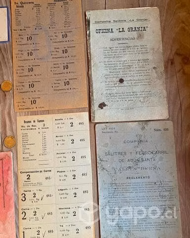 Antiguos reglamentos y papelería Salitreras Chile - Imagen 3