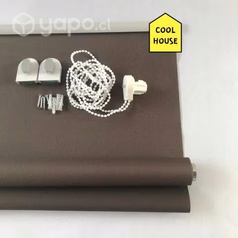 Roller lisa de 90cms color blanco, cafe y negro - Imagen 3