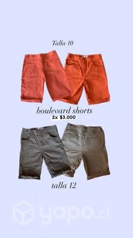 Shorts Boulevard = 2 x $3.000