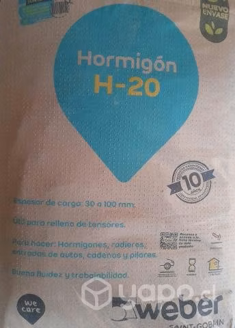 Mortero preparado "Hormigón H20"