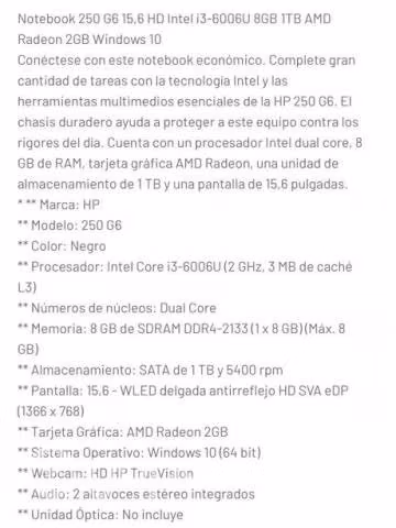 Notbook hp nuevo