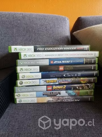 Xbox 360, 2 mandos y 18 juegos