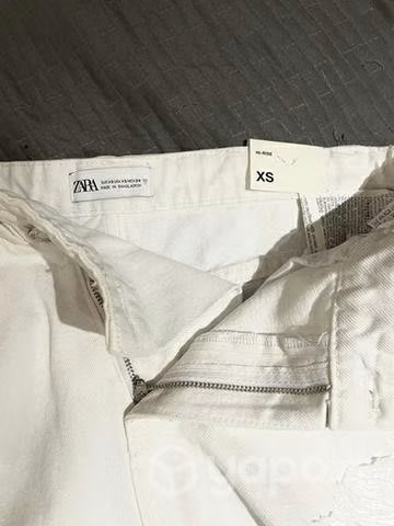 Falda Zara blanca
