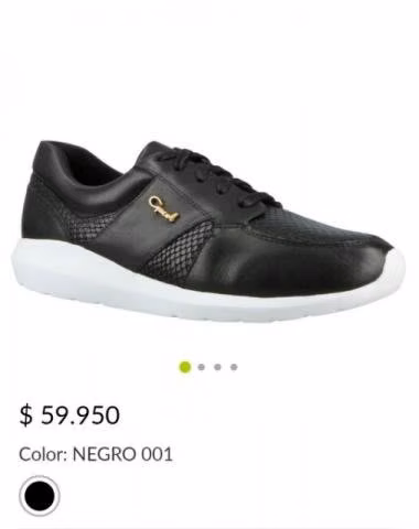 Zapatillas Gacel Go color negro 37 - Imagen 3