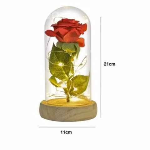 Rosa led 21 cm - Imagen 2