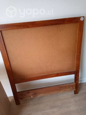 Respaldo de cama 1 plazade madera